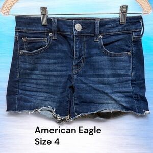 American Eagle Outfitters Dark Blue Jean Shorts